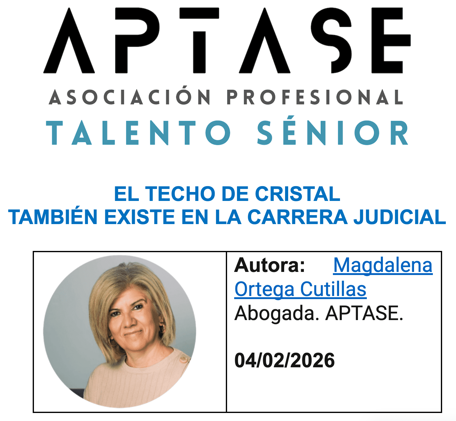 EL TECHO DE CRISTAL TAMBIÉN EXISTE EN LA CARRERA JUDICIAL